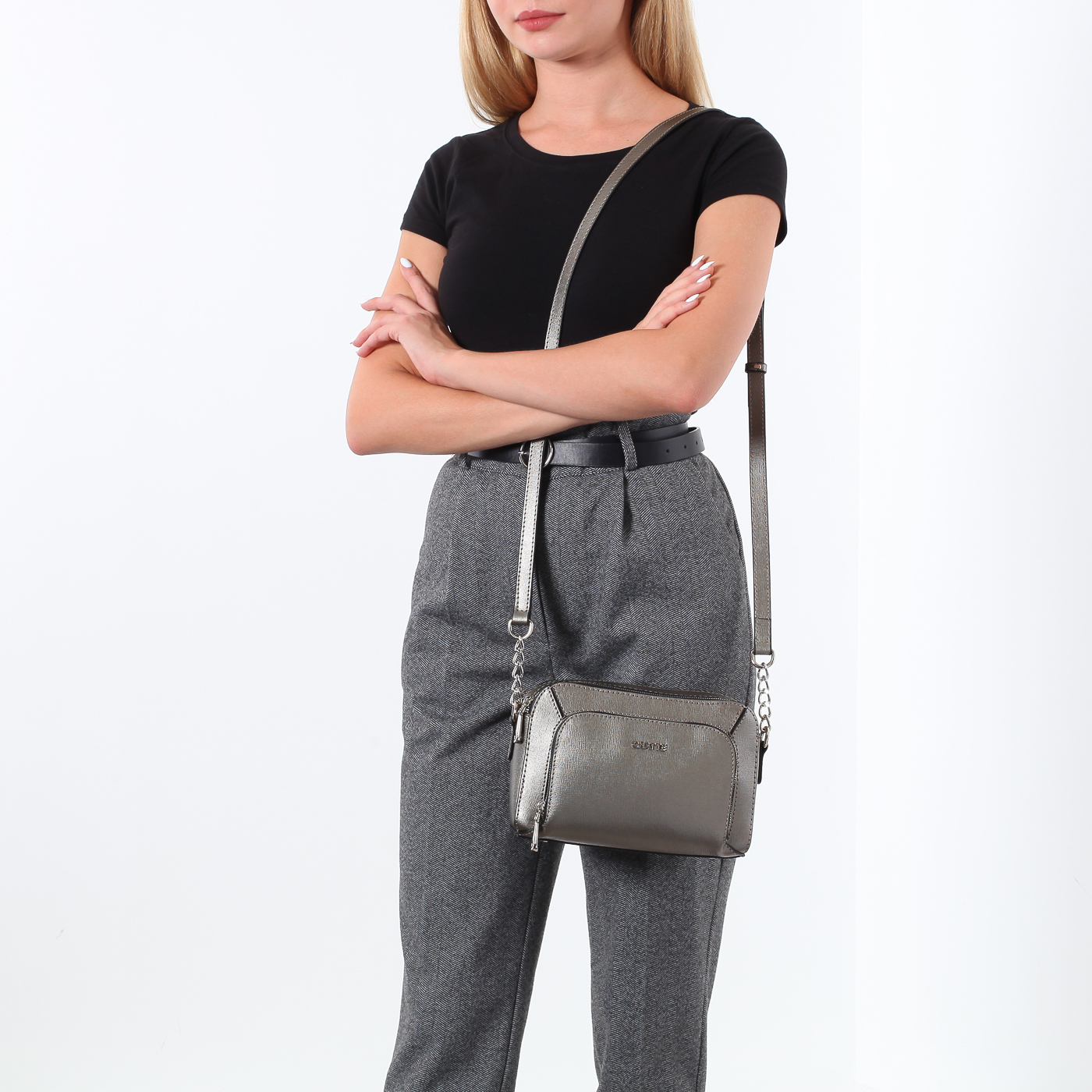 Сумка цвета антрацит Chatte 