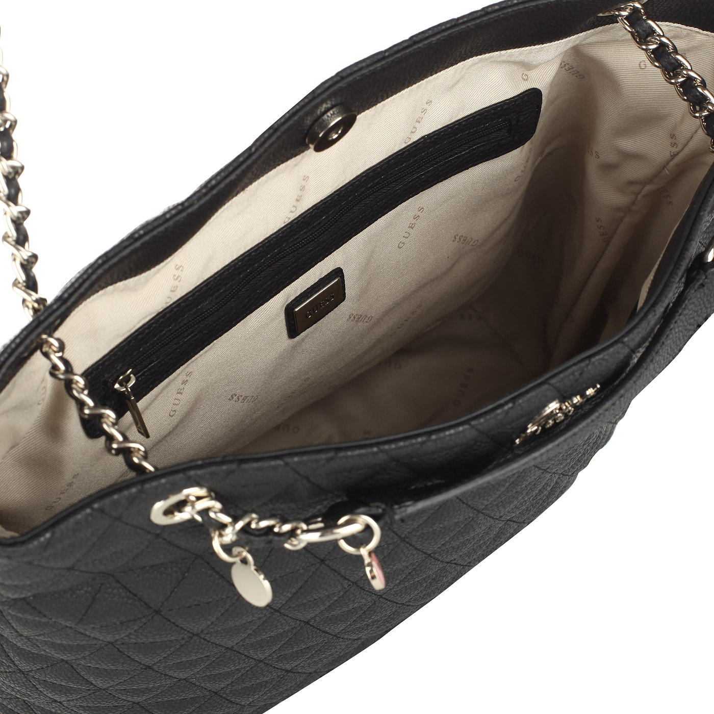 Стеганая сумка на кнопке Guess Fleur