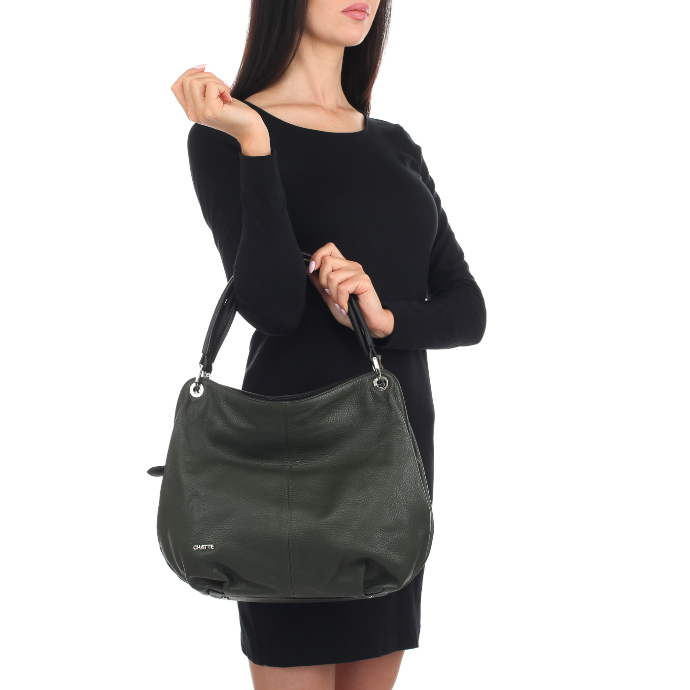 Мягкая кожаная сумка Chatte Lille