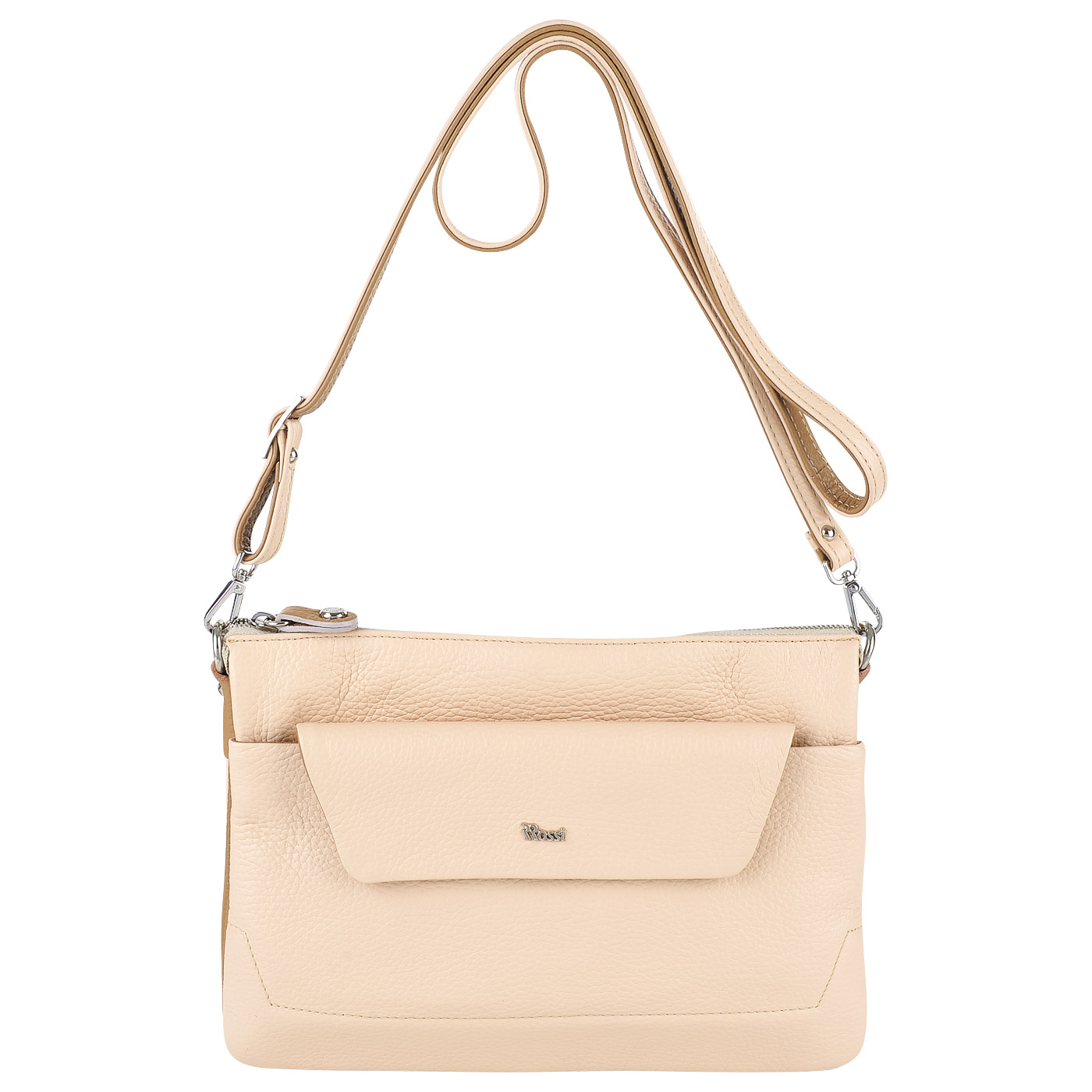 Bruno Rossi Женская кожаная сумка через плечо