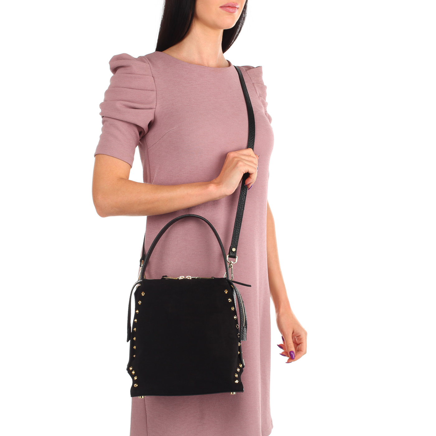 Сумочка с декором Carlo Salvatelli Camoscio