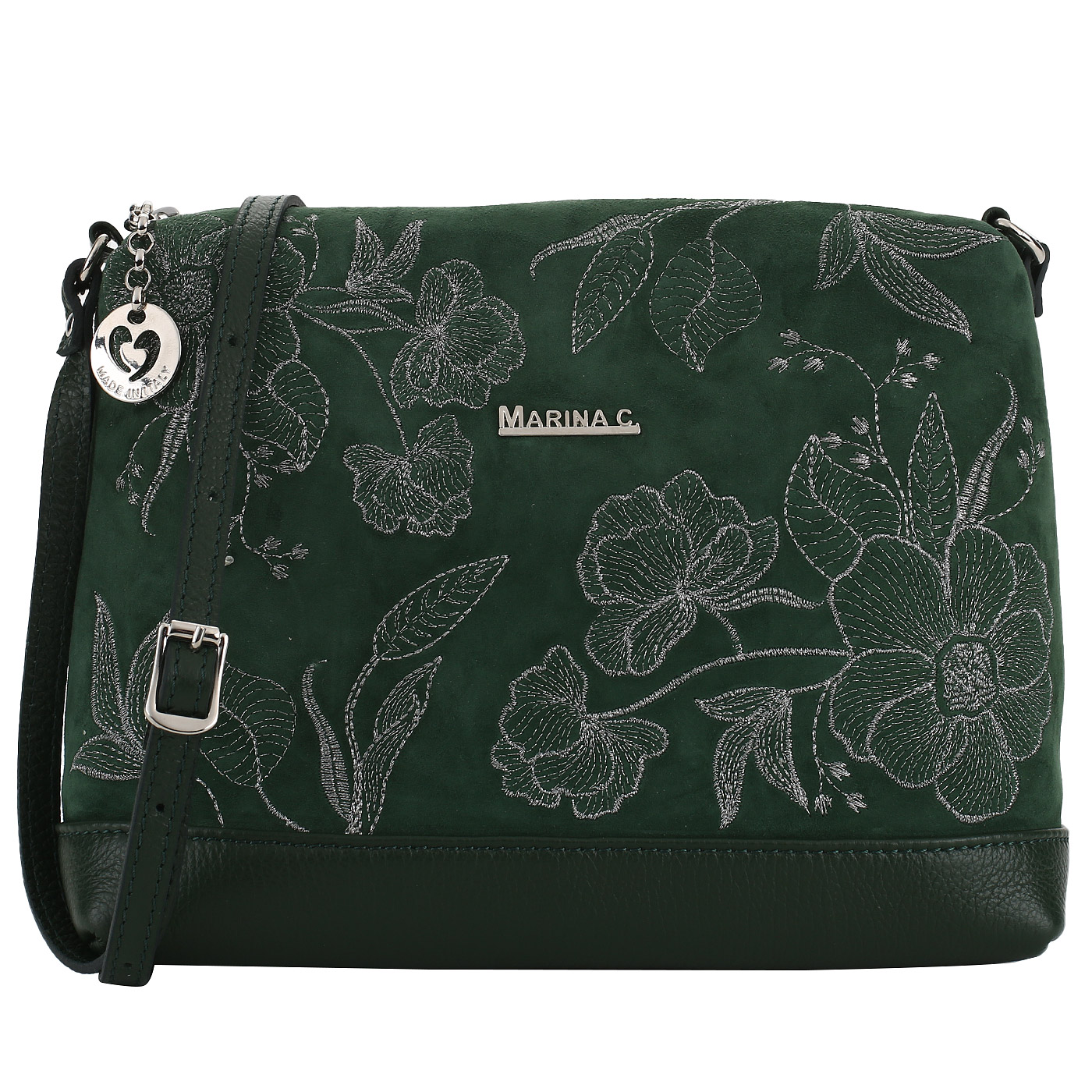 Marina Creazioni Мягкая кожаная сумочка через плечо