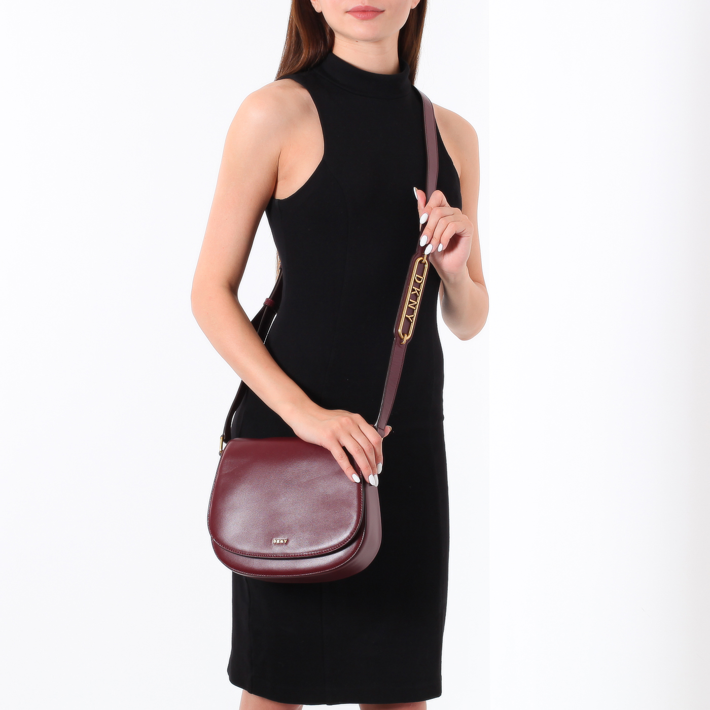 Сумочка из гладкой кожи DKNY Gemini