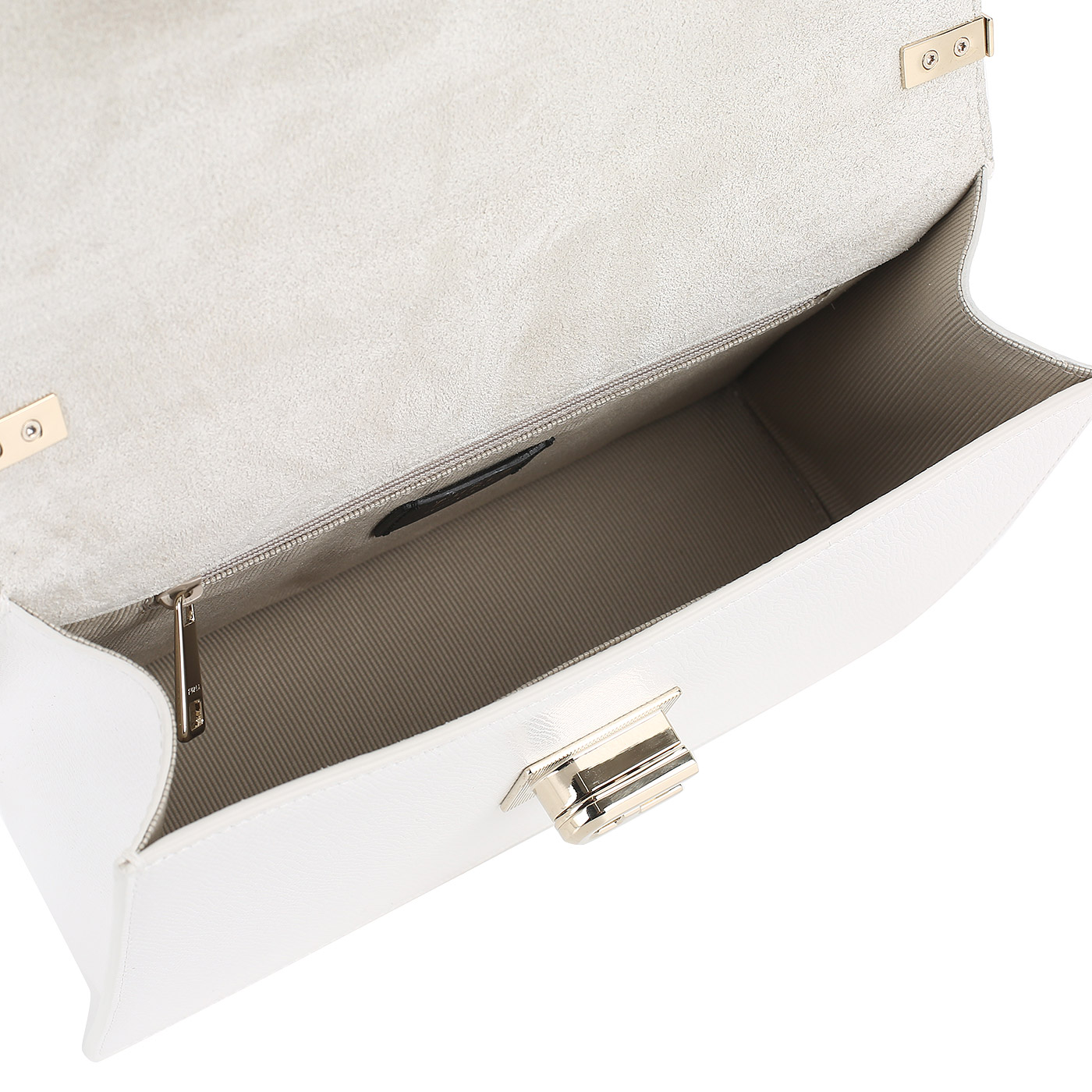 Белая сумка из тисненой кожи Furla 1927