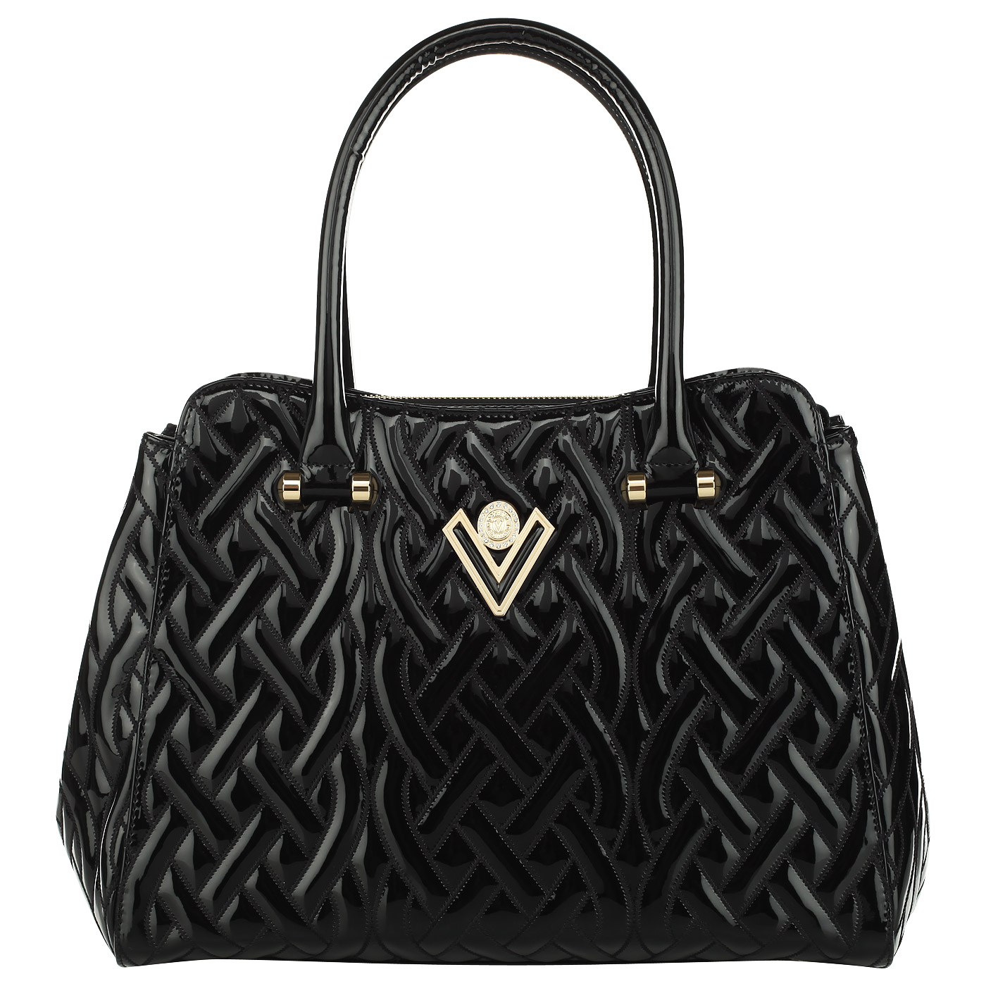 Valentino Orlandi Лакированная кожаная сумка