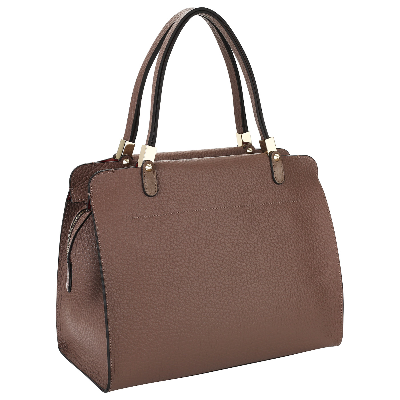 Сумка из кожи на двойной молнии Carlo Salvatelli Cervino