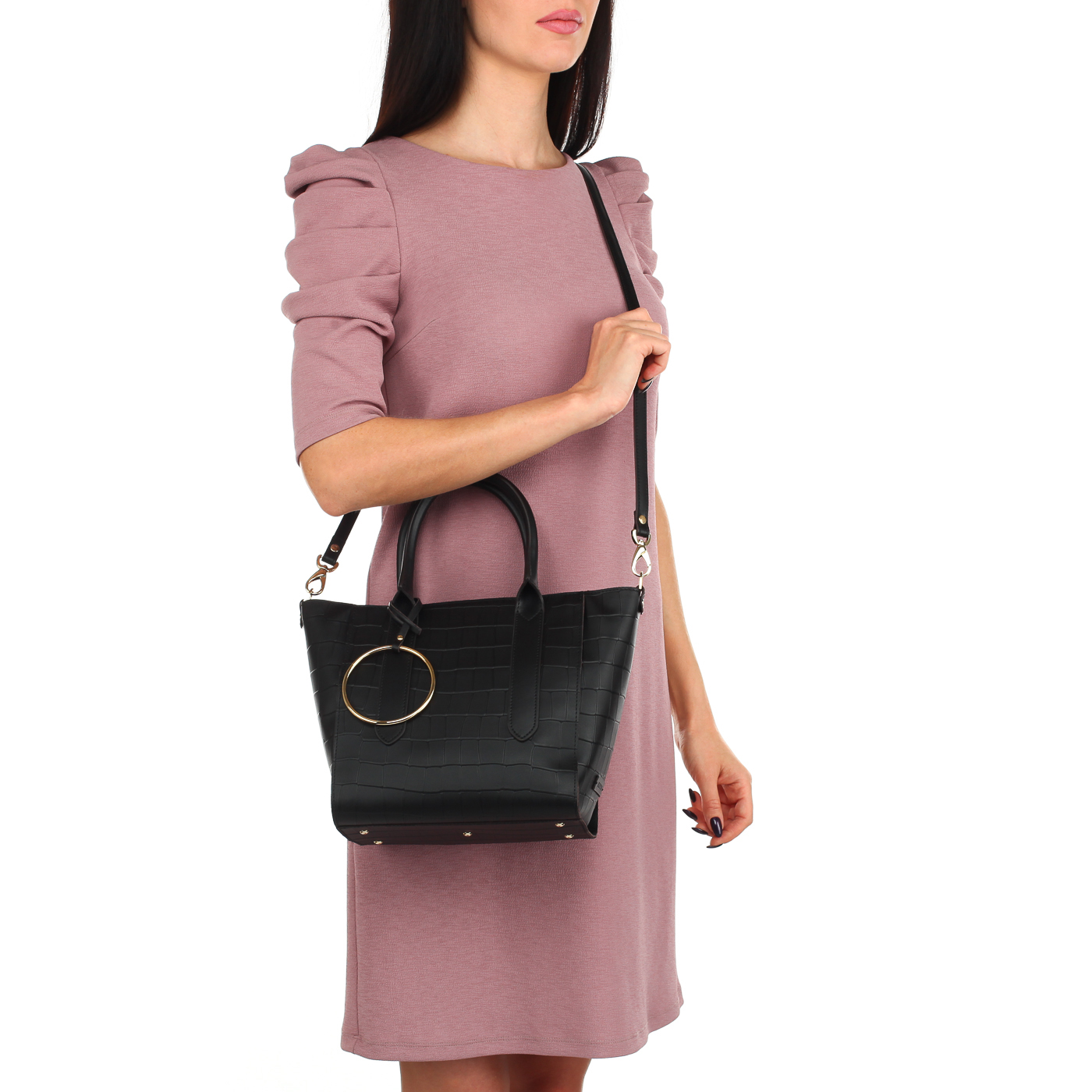 Сумка-трапеция из кожи Ripani Cannella