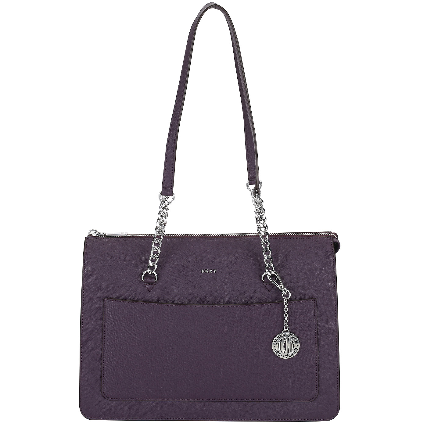 DKNY Сафьяновая сумка с длинными ручками