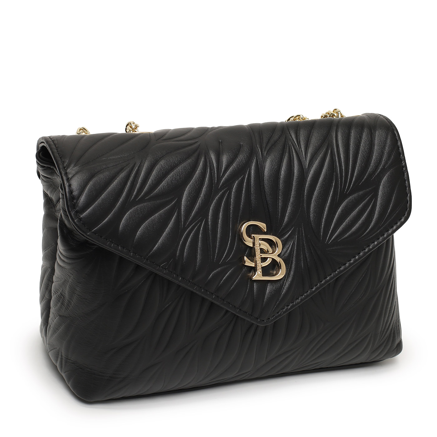 Кожаная сумка с цепочкой Sara Burglar Kate Leaf