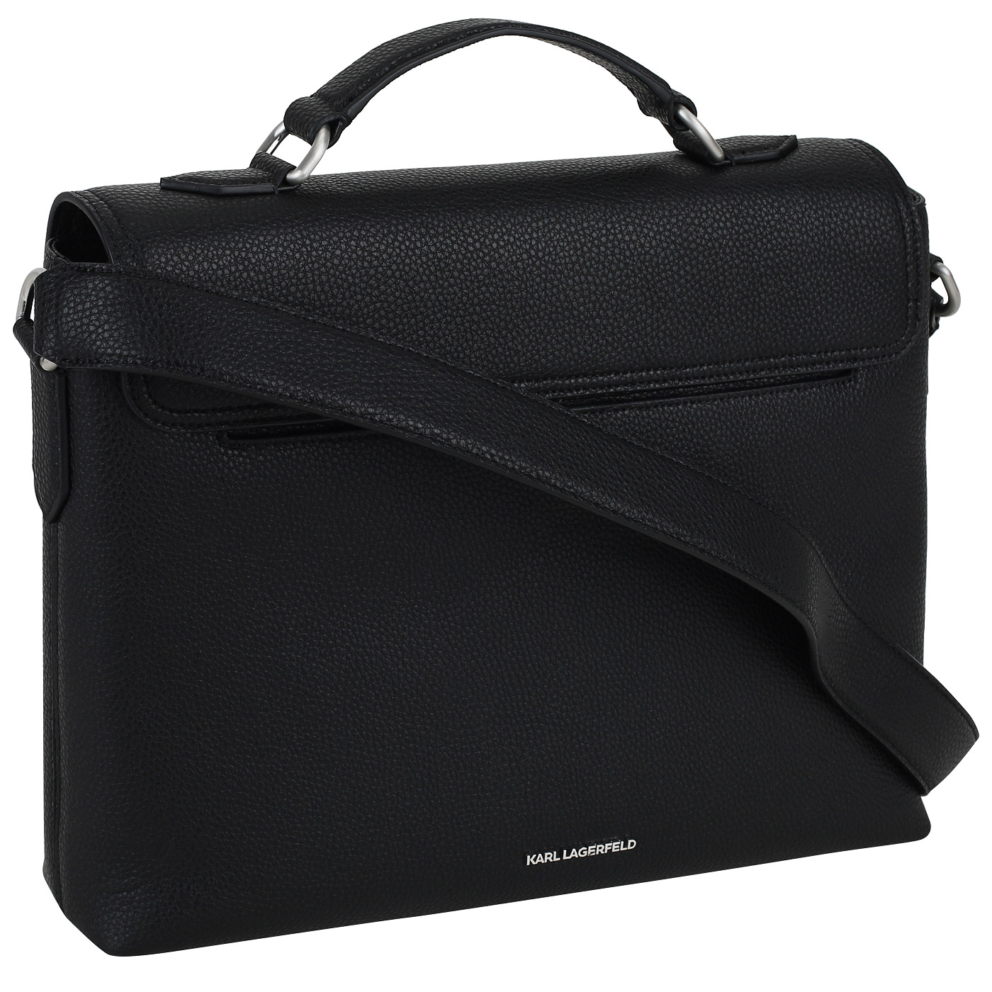 Кожаный портфель через плечо Karl Lagerfeld Turnlock