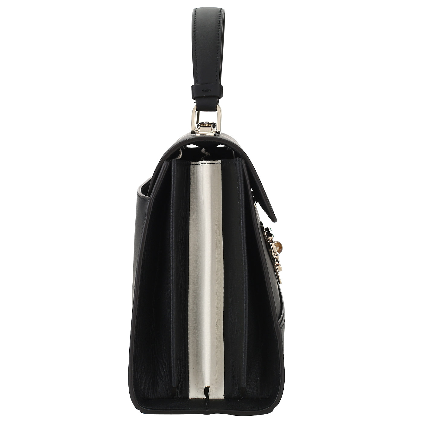 Черная сумка из натуральной кожи Furla Mughetto