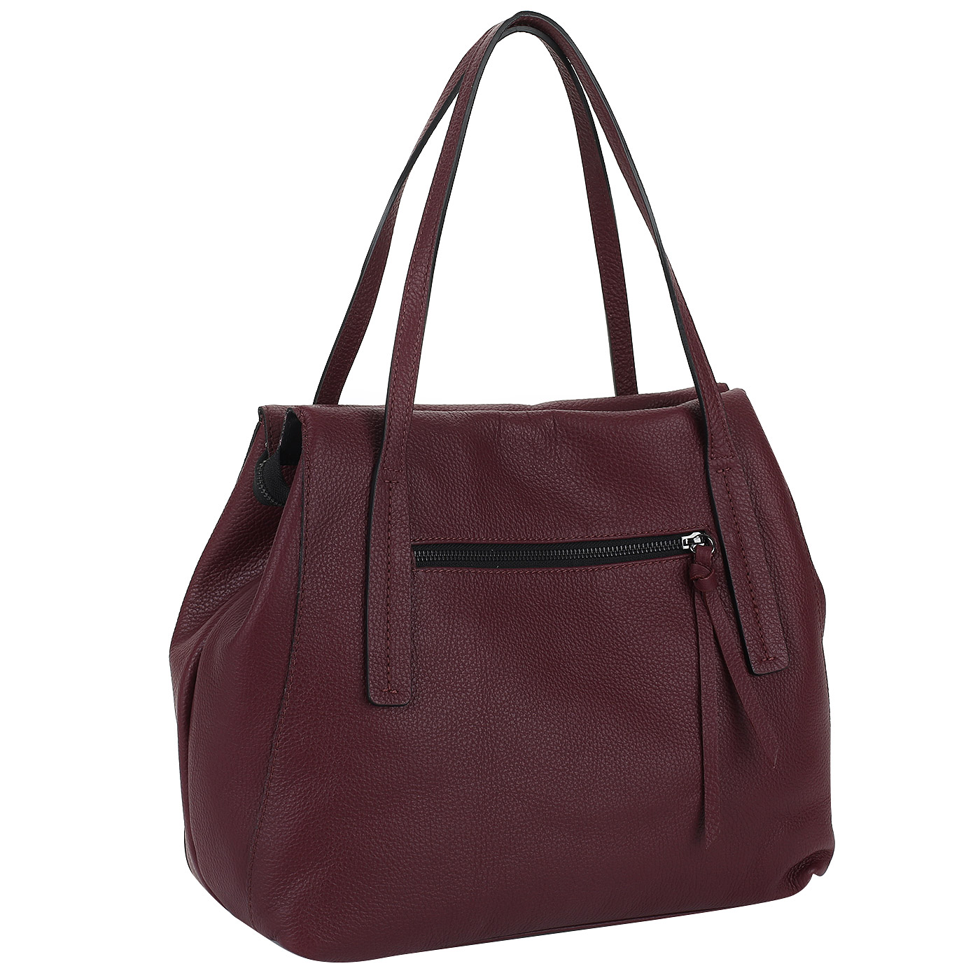 Бордовая кожаная сумка Ripani Zamia