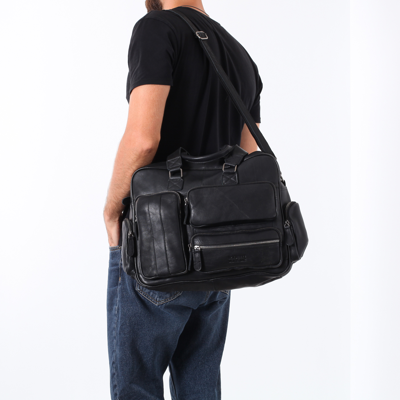 Сумка с внешними карманами Dr. Koffer 