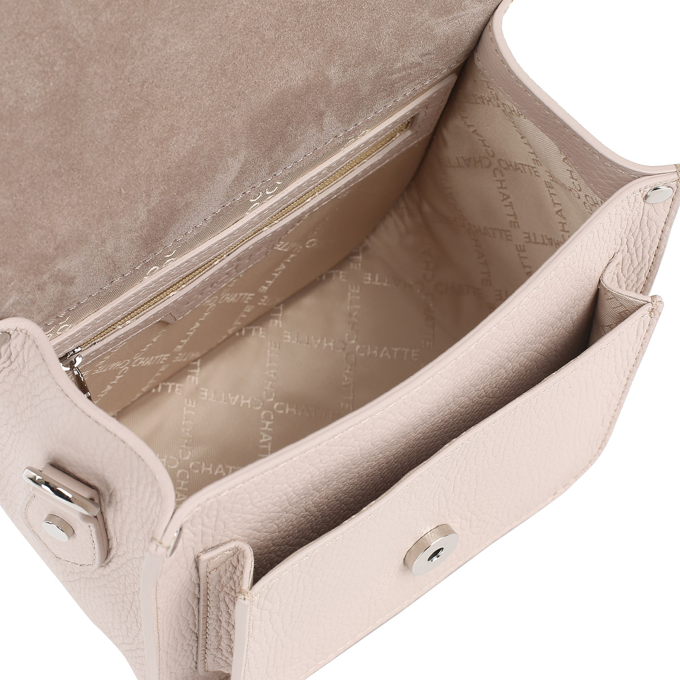 Сумочка из светло-розовой кожи Chatte Marseille