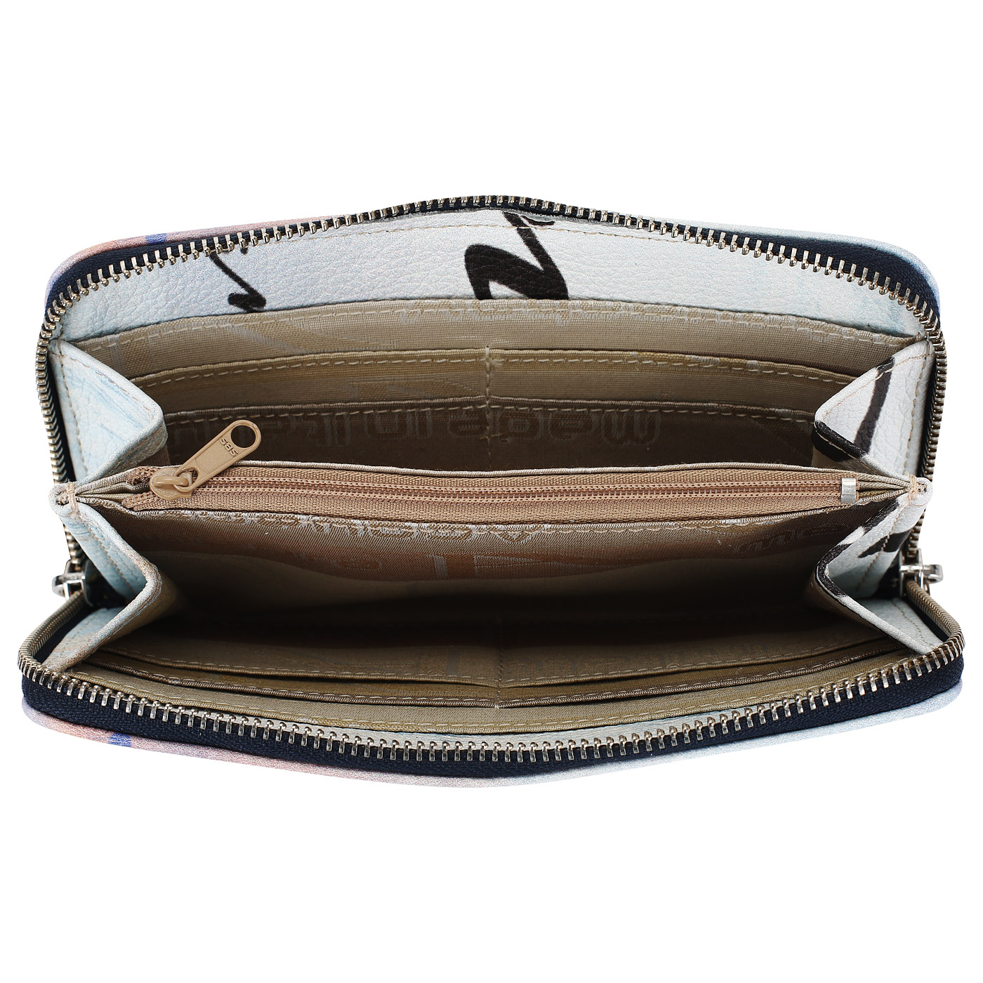 Кошелек из зернистой кожи Acquanegra Venezia