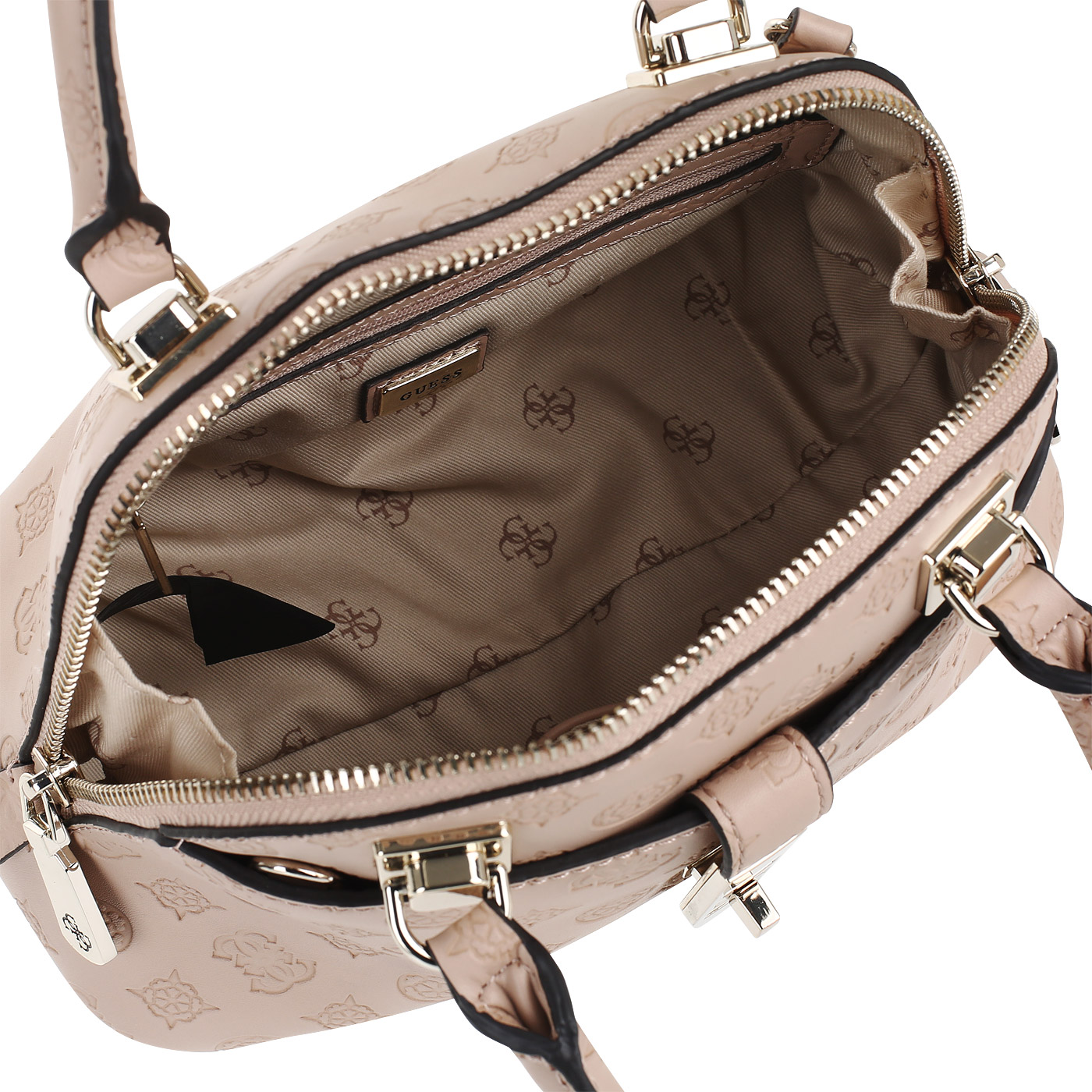 Тисненая сумка на двойной молнии Guess Peony Classic