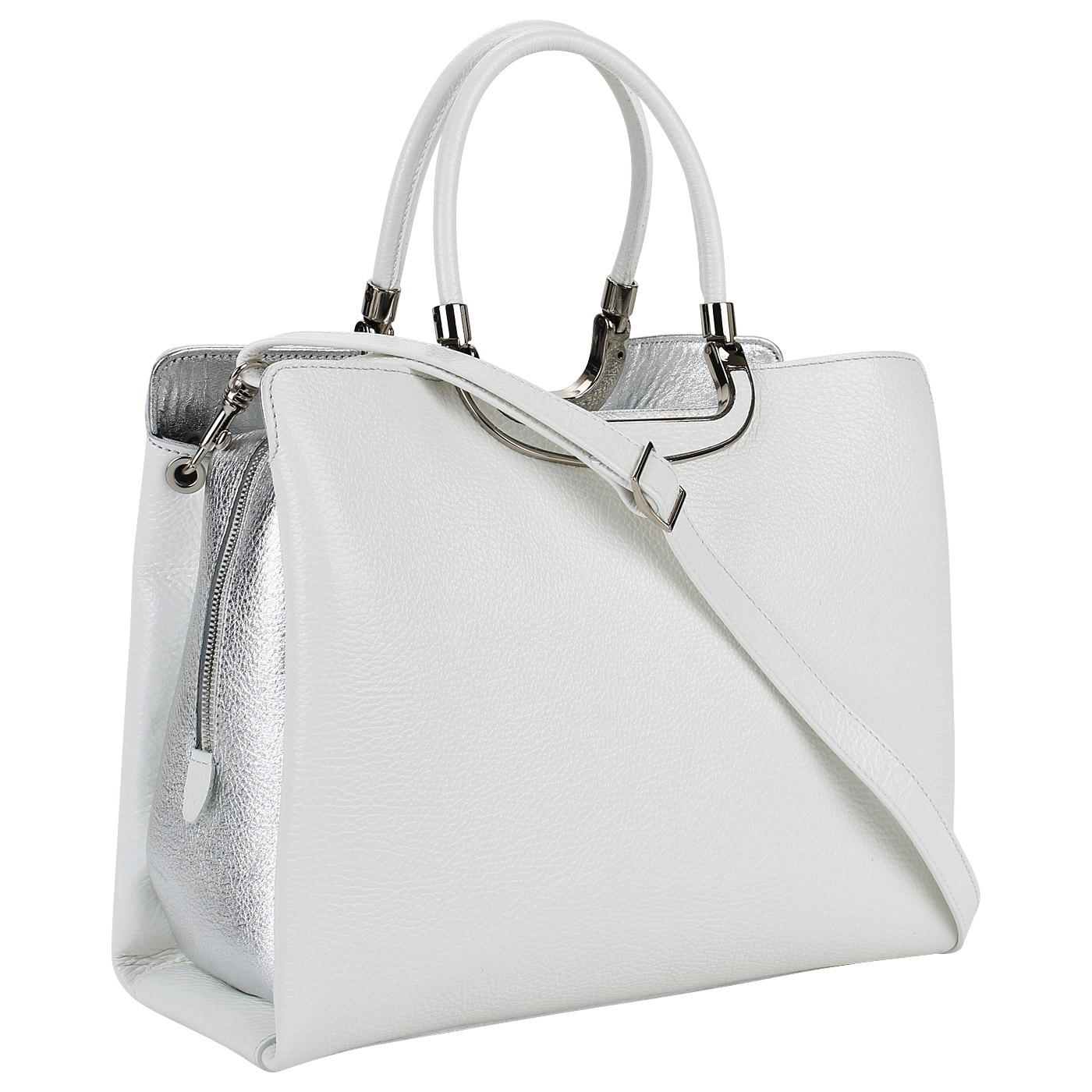 Кожаная сумка с клепками Gilda Tonelli Niagara Lamin