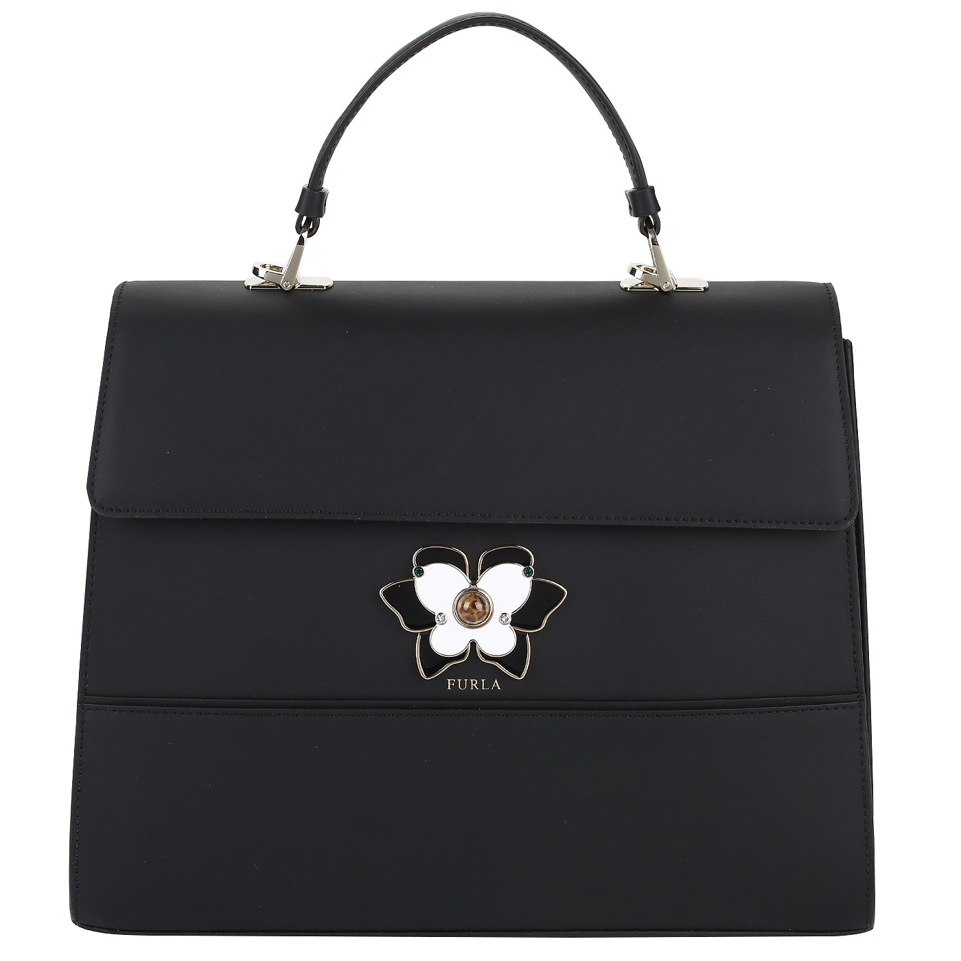 Furla Черная сумка с декором