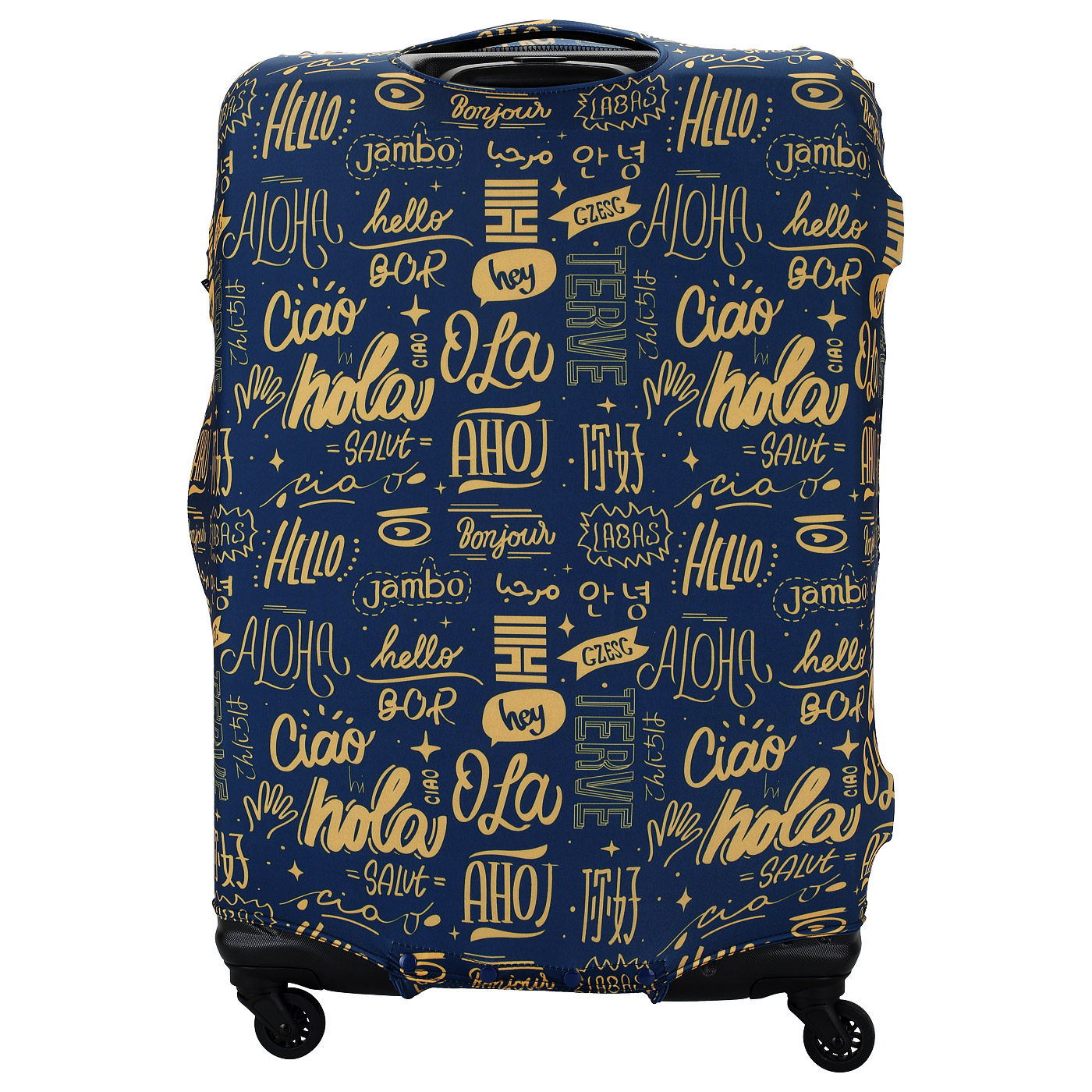 Чехол для чемодана Eberhart Blue Orange Hello