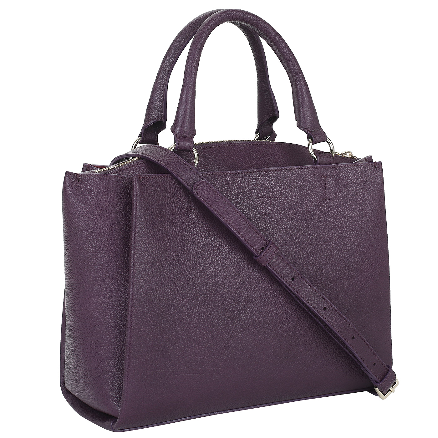 Кожаная сумка с брелоком Aurelli Soft