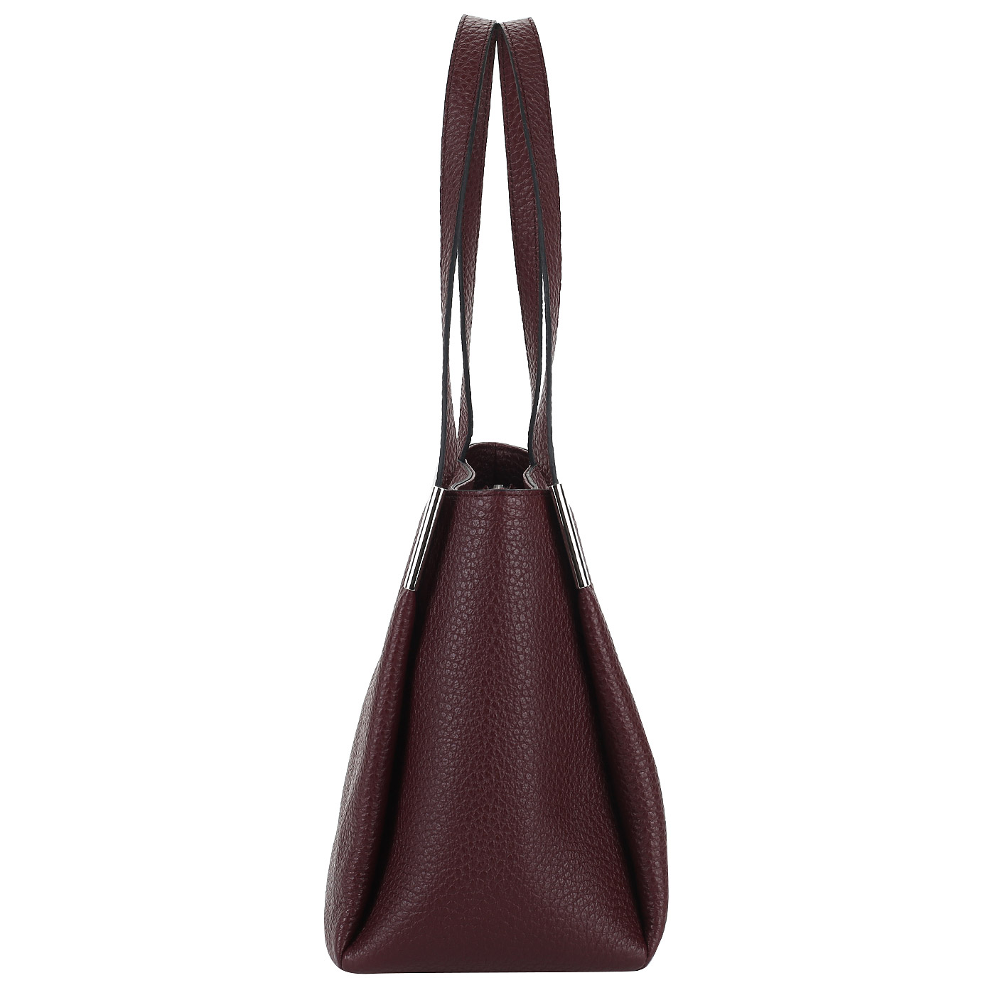 Бордовая кожаная сумка Chatte Marseille