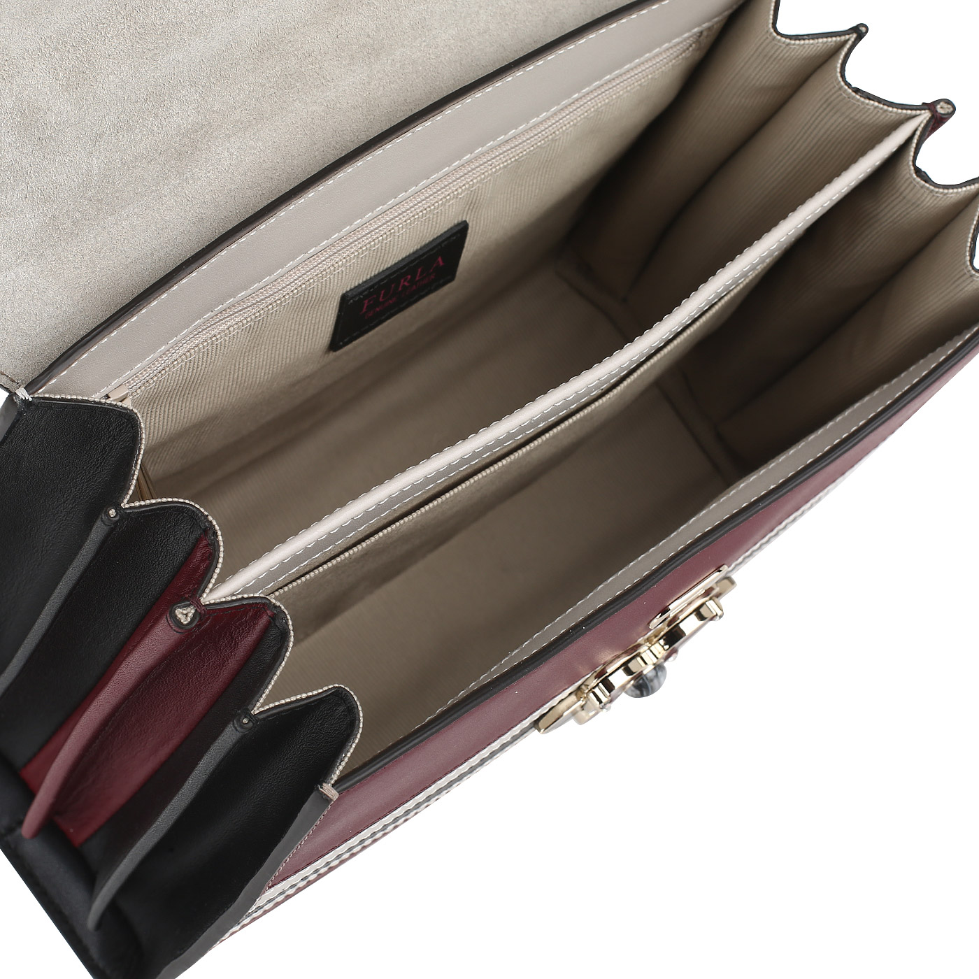 Сумка-сэтчел из гладкой кожи Furla Mughetto