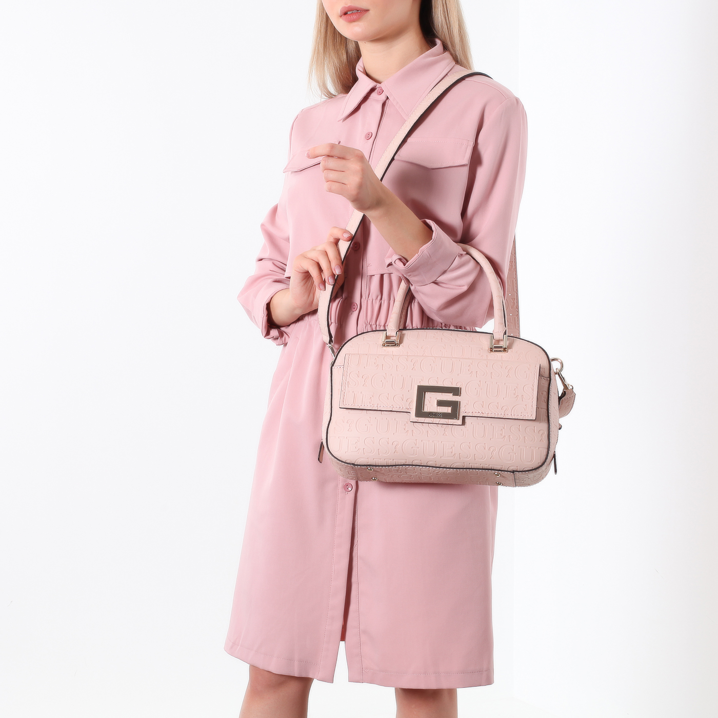 Сумка с тиснением Guess Brightside