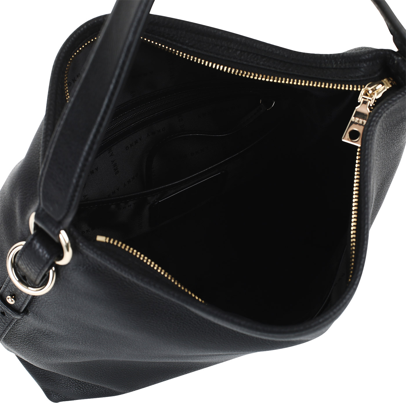 Кожаная сумка-хобо DKNY Marcy