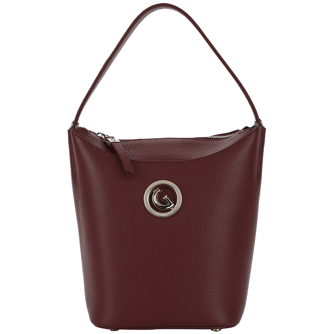 Gironacci Бордовая сумочка из кожи