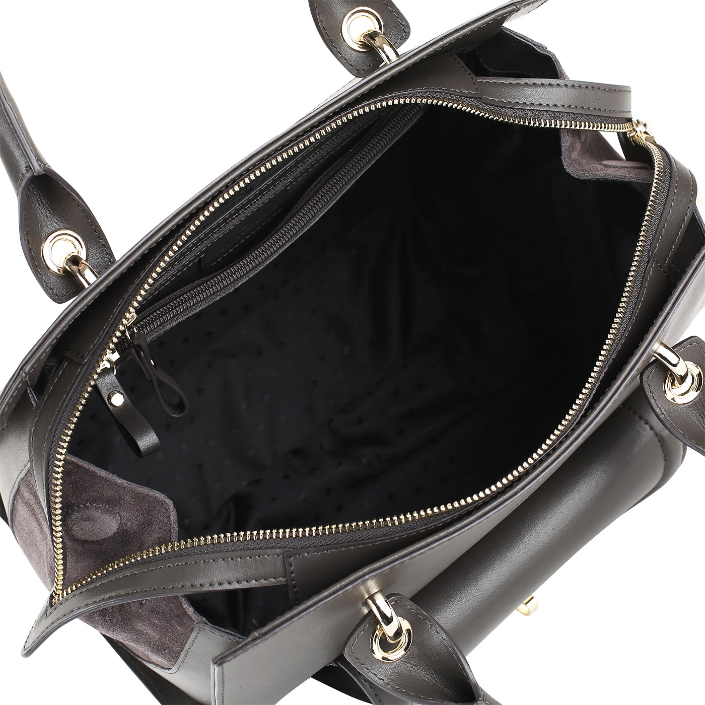 Серая сумка на молнии Aurelli 