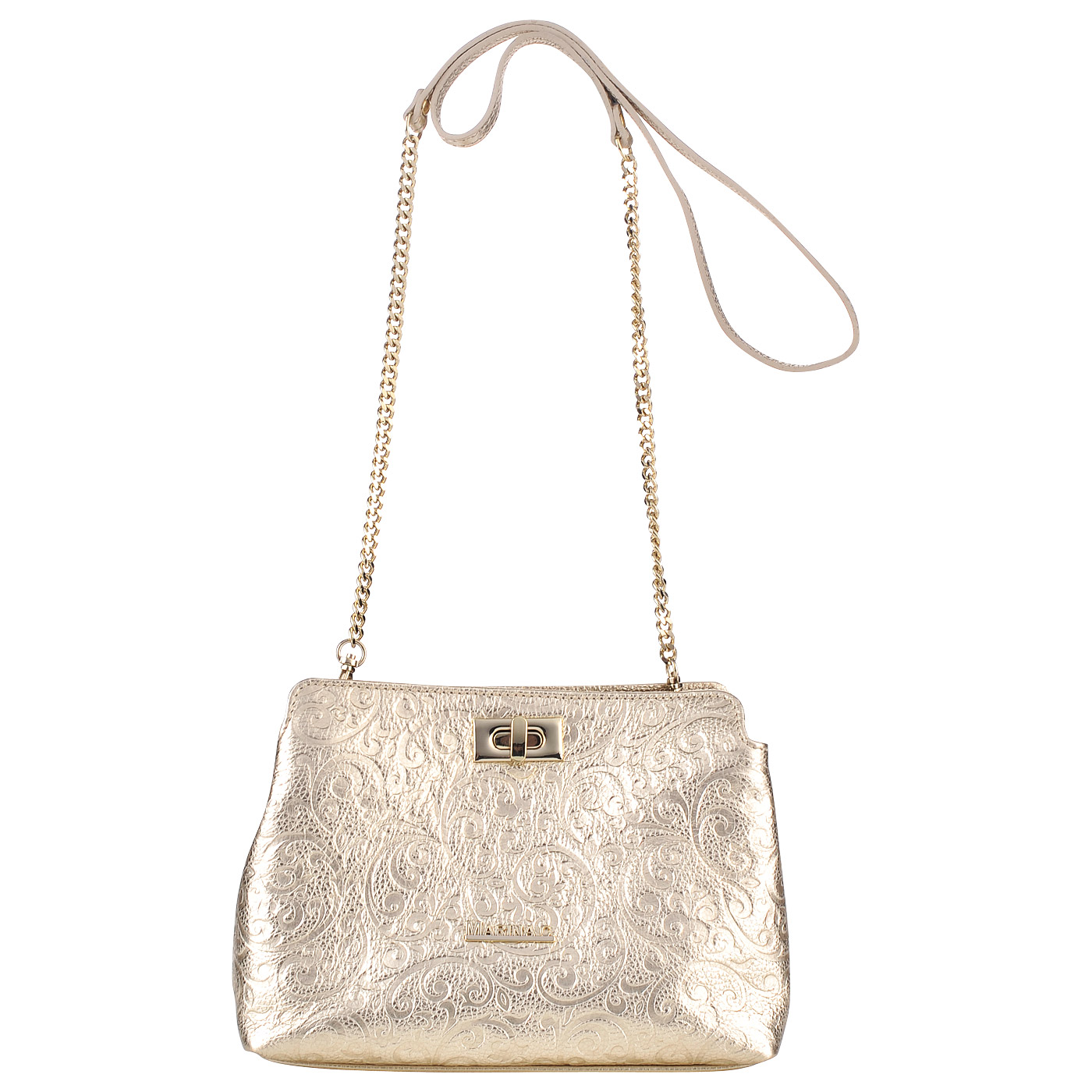 Marina Creazioni Женская кожаная сумка через плечо