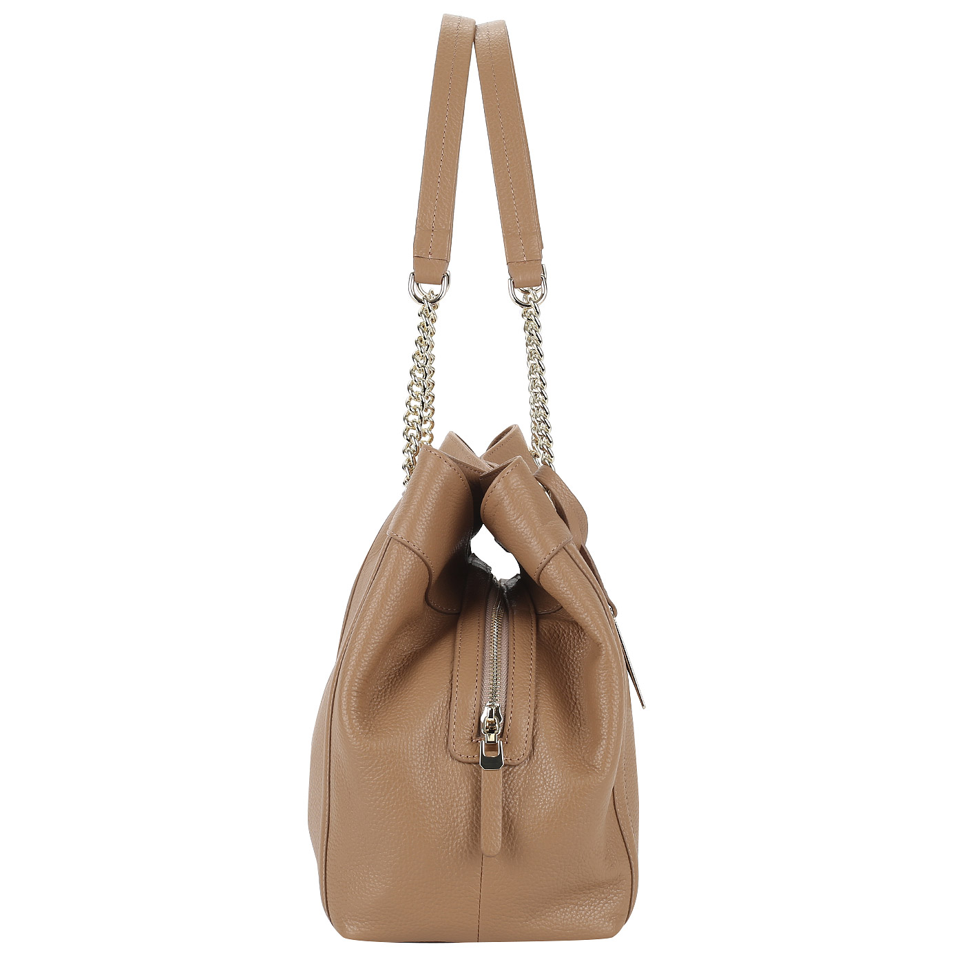 Кожаная сумка с длинными ручками Aurelli 