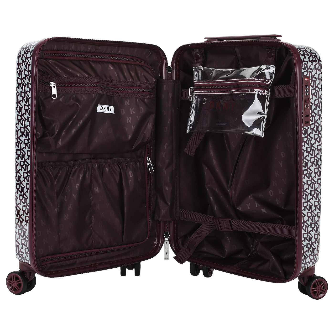 Чемодан маленький S из ABS-пластика с кодовым замком DKNY DKNY-069 Vintage Signature Hardside