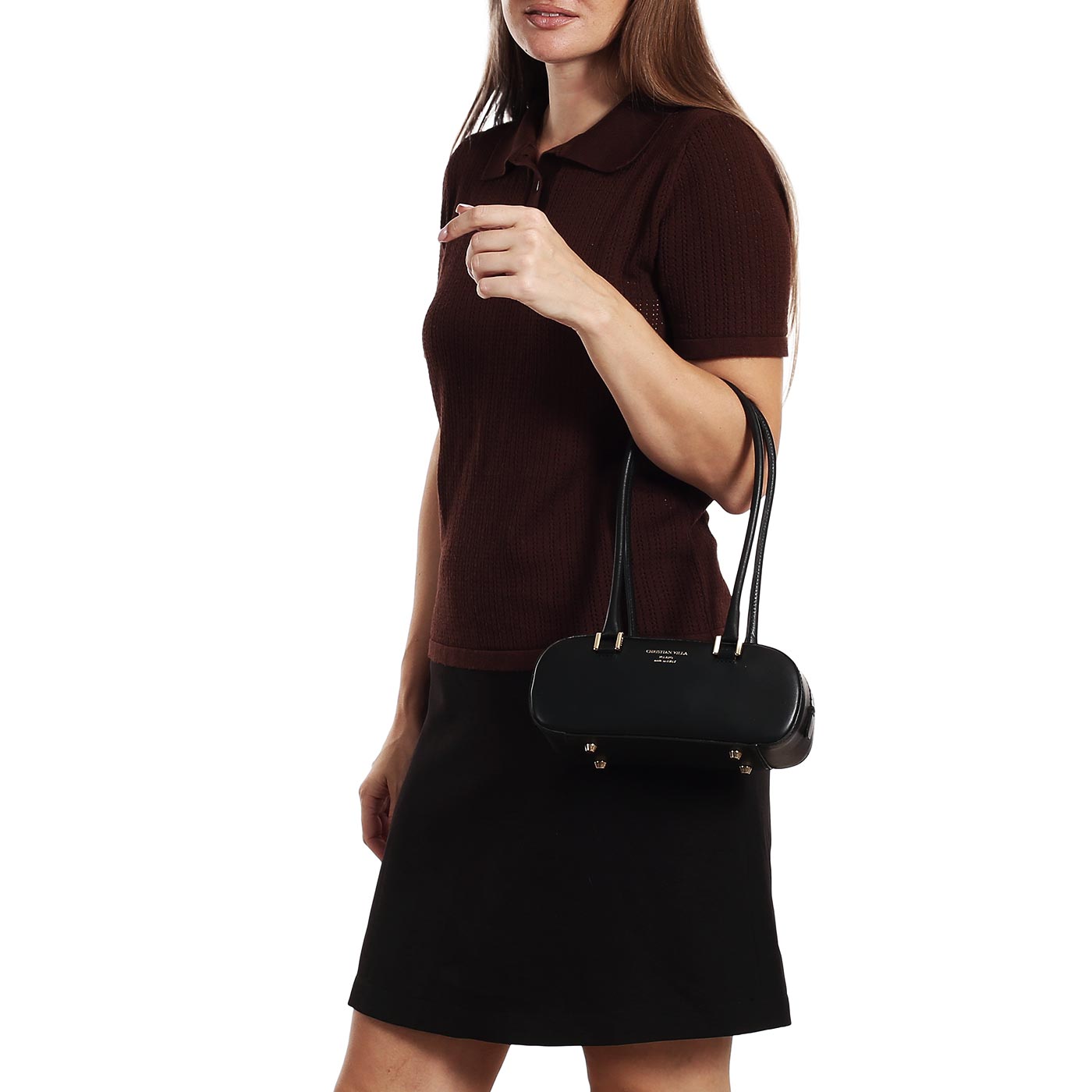 Кожаная сумка Christian Villa Hero