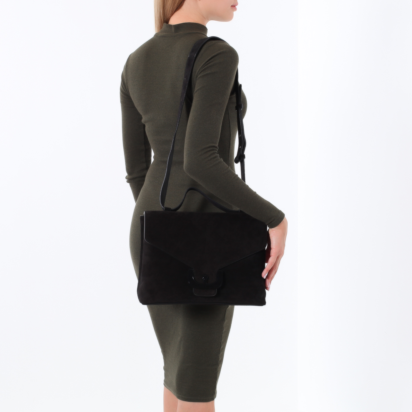 Замшевая сумка через плечо Coccinelle Ambrine cross suede