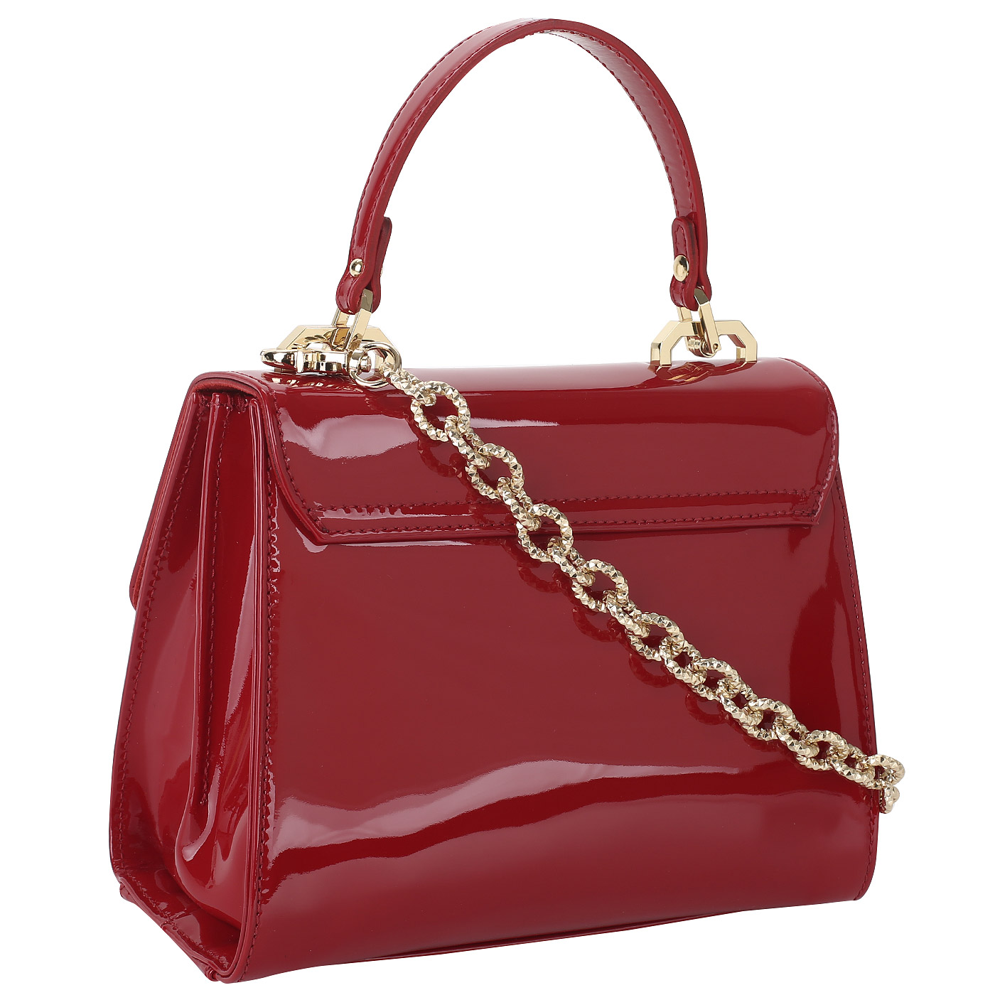 Лакированная сумка-сэтчел Gilda Tonelli Vernice Glitter